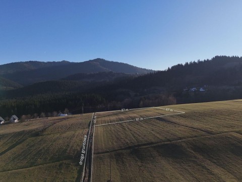 Działka widokowa Niedźwiedź 6000m2 blisko lasu