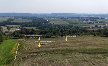 Działka widokowa zagrodowa 3050m2, Radwanowice