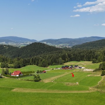 Widokowa działka budowlana 2870m2 Poręba Wielka, Orkanówka