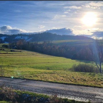 Widokowa działka Niedźwiedź k/Mszany Dolnej 800m2 z PNB